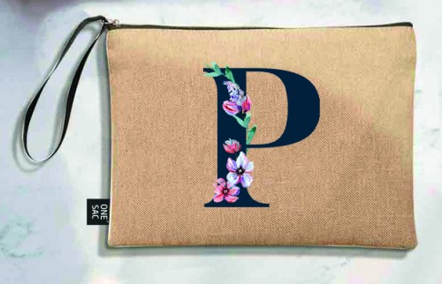 Bolso de mano letra p - regalos de boda